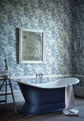 Salle de bain en toile